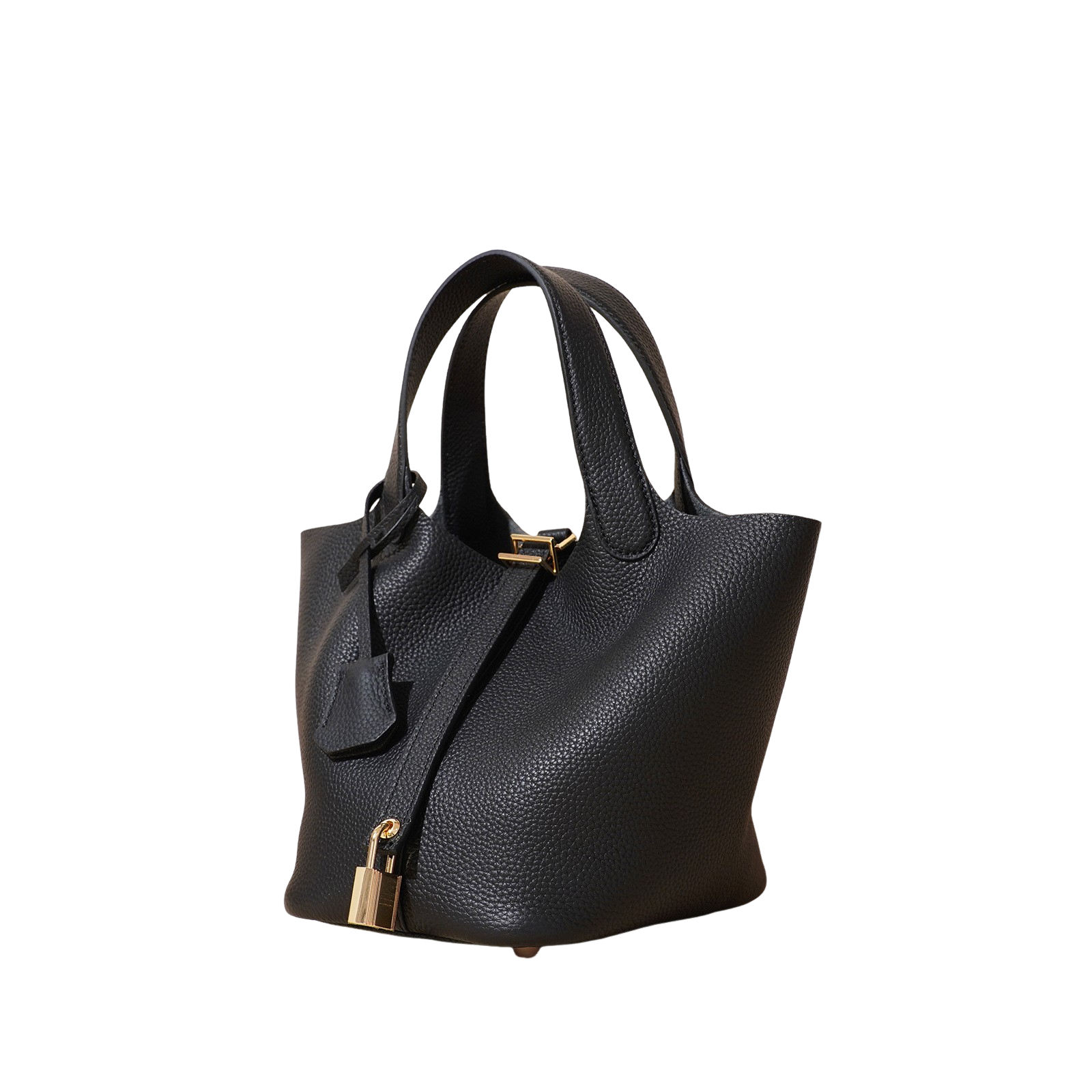 Leather Basket Bag