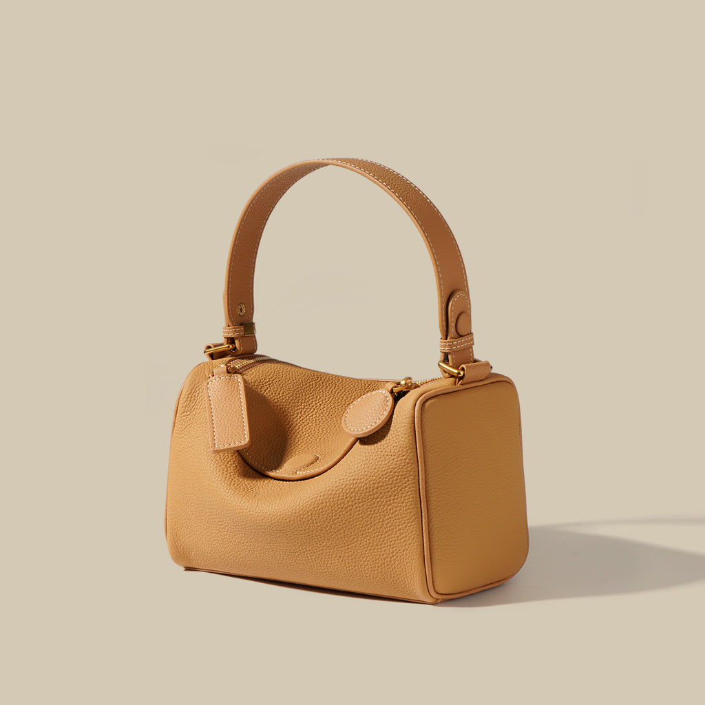 Leather Boston Shoulder Bag