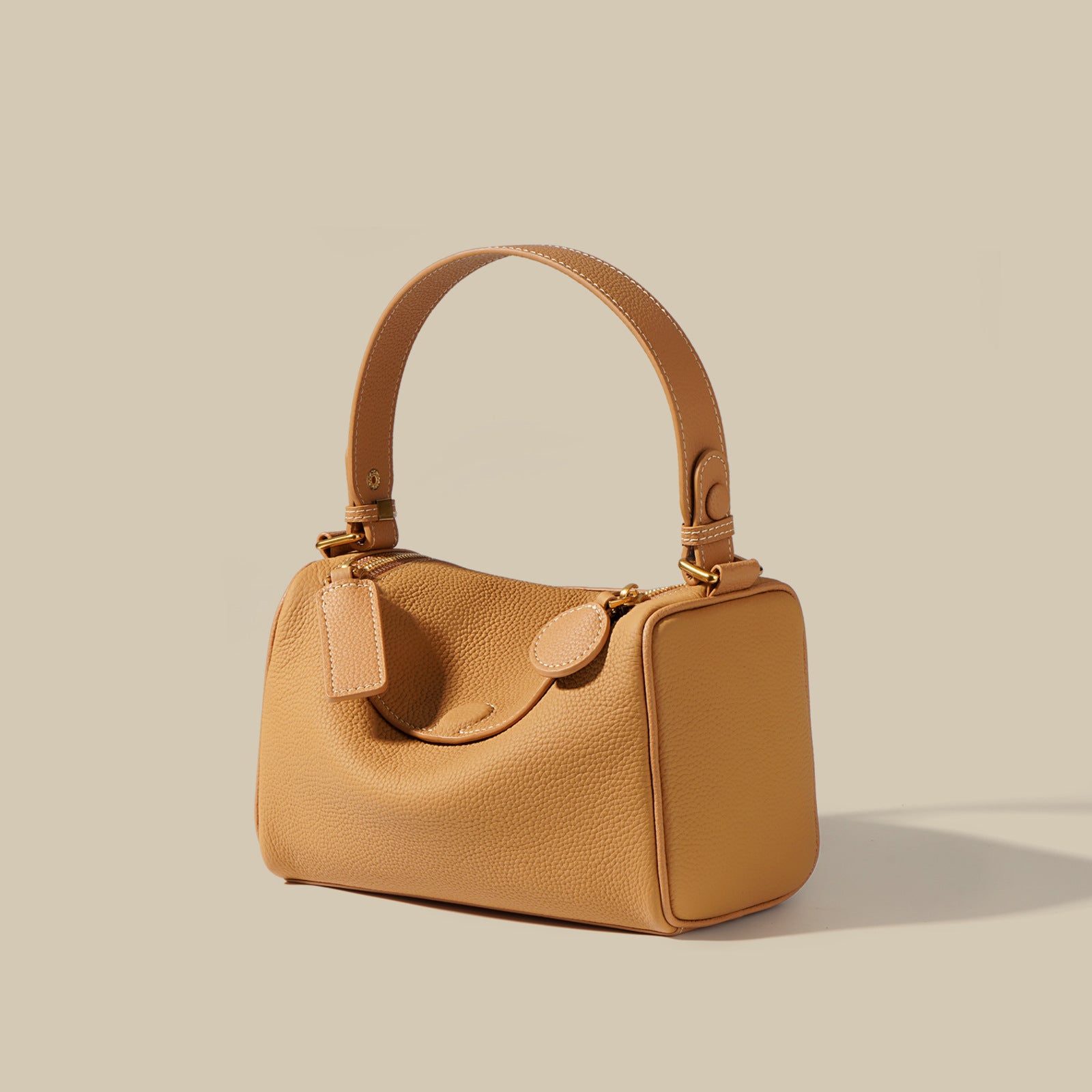 Leather Boston Shoulder Bag