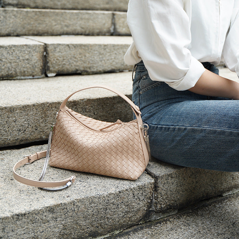 Woven Dumpling Bag