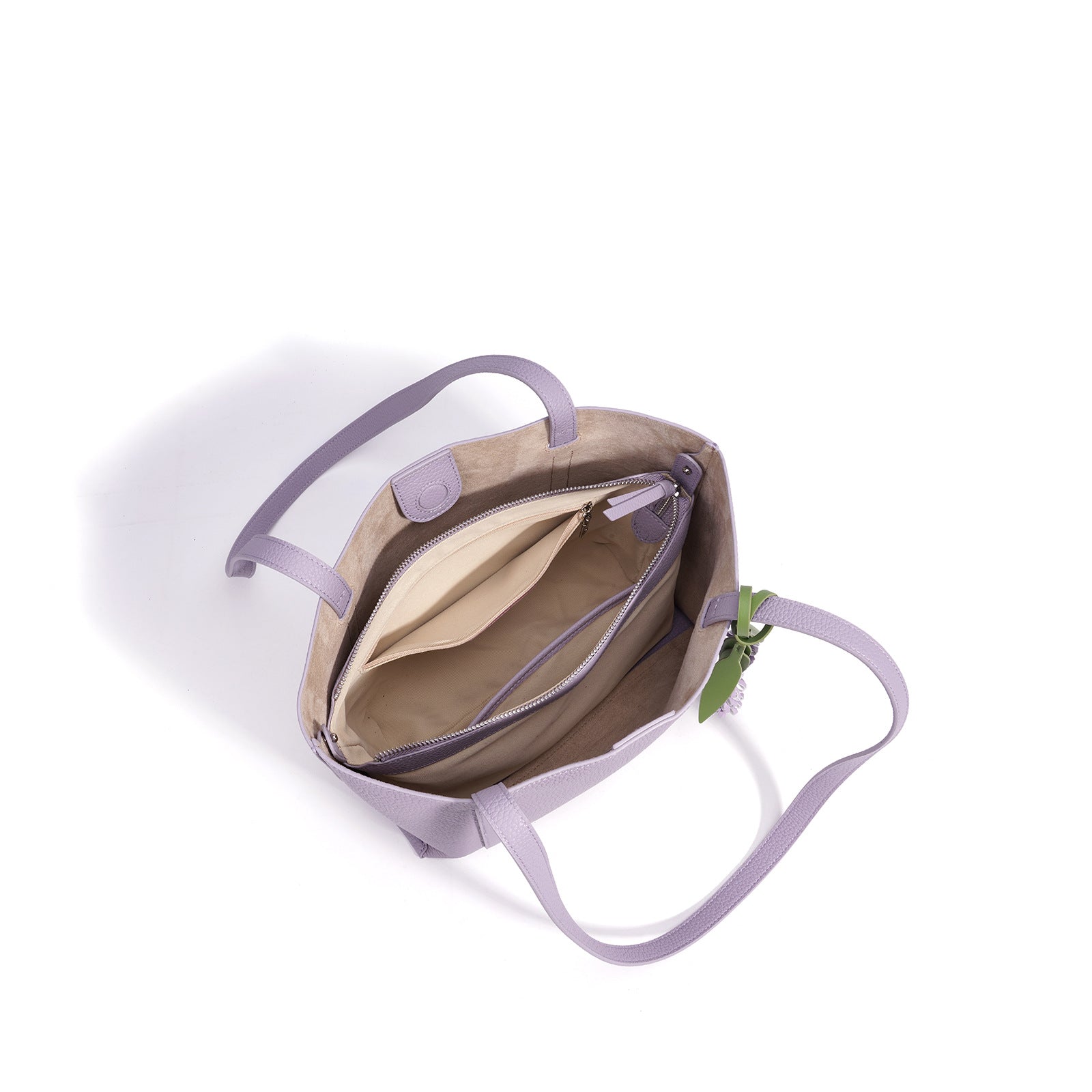 Hyacinth Leather Tote