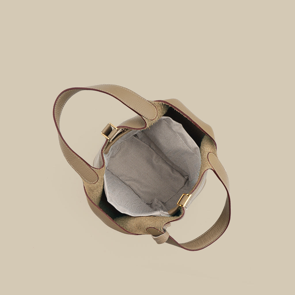 Leather Basket Bag
