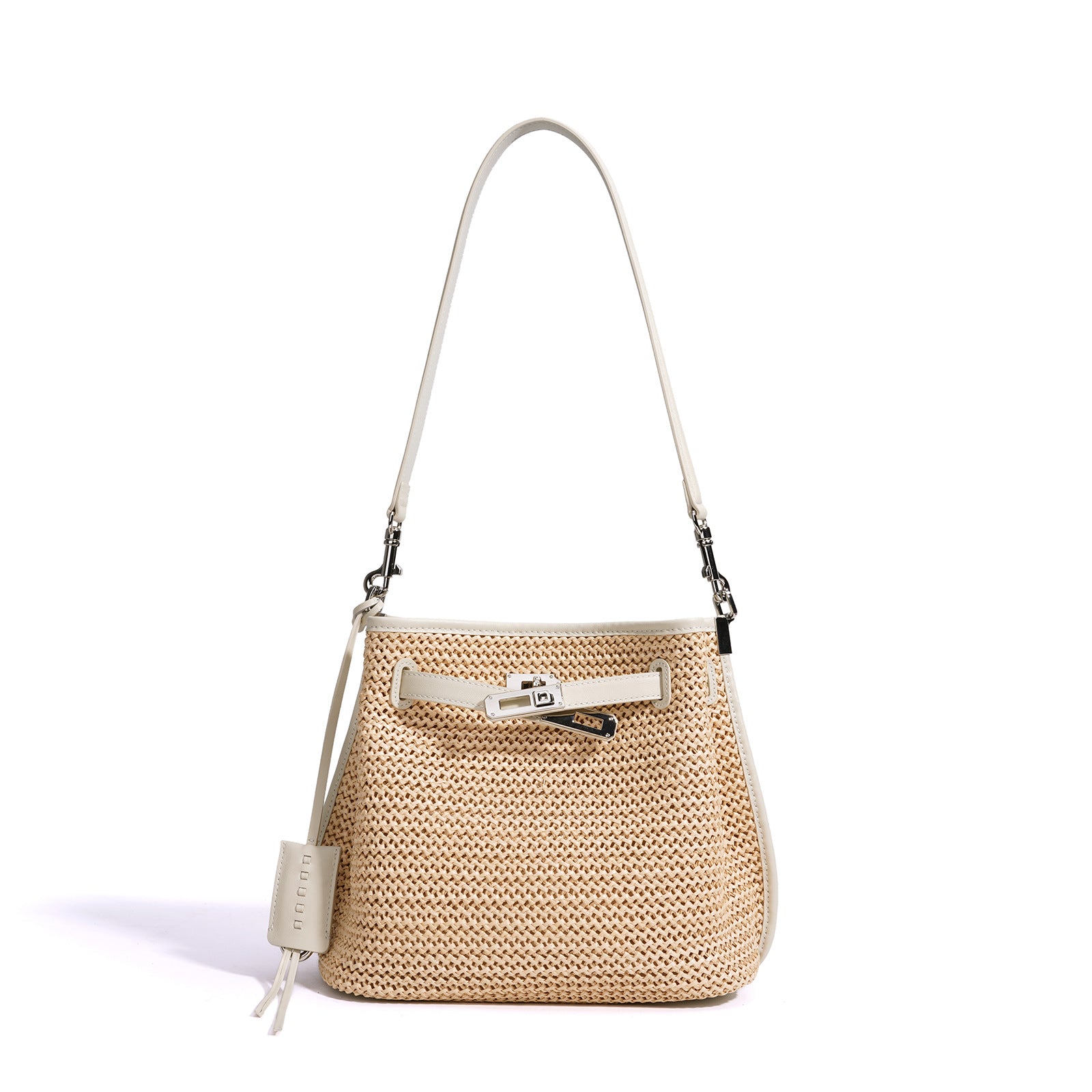 Woven Bucket Crossbody Bag