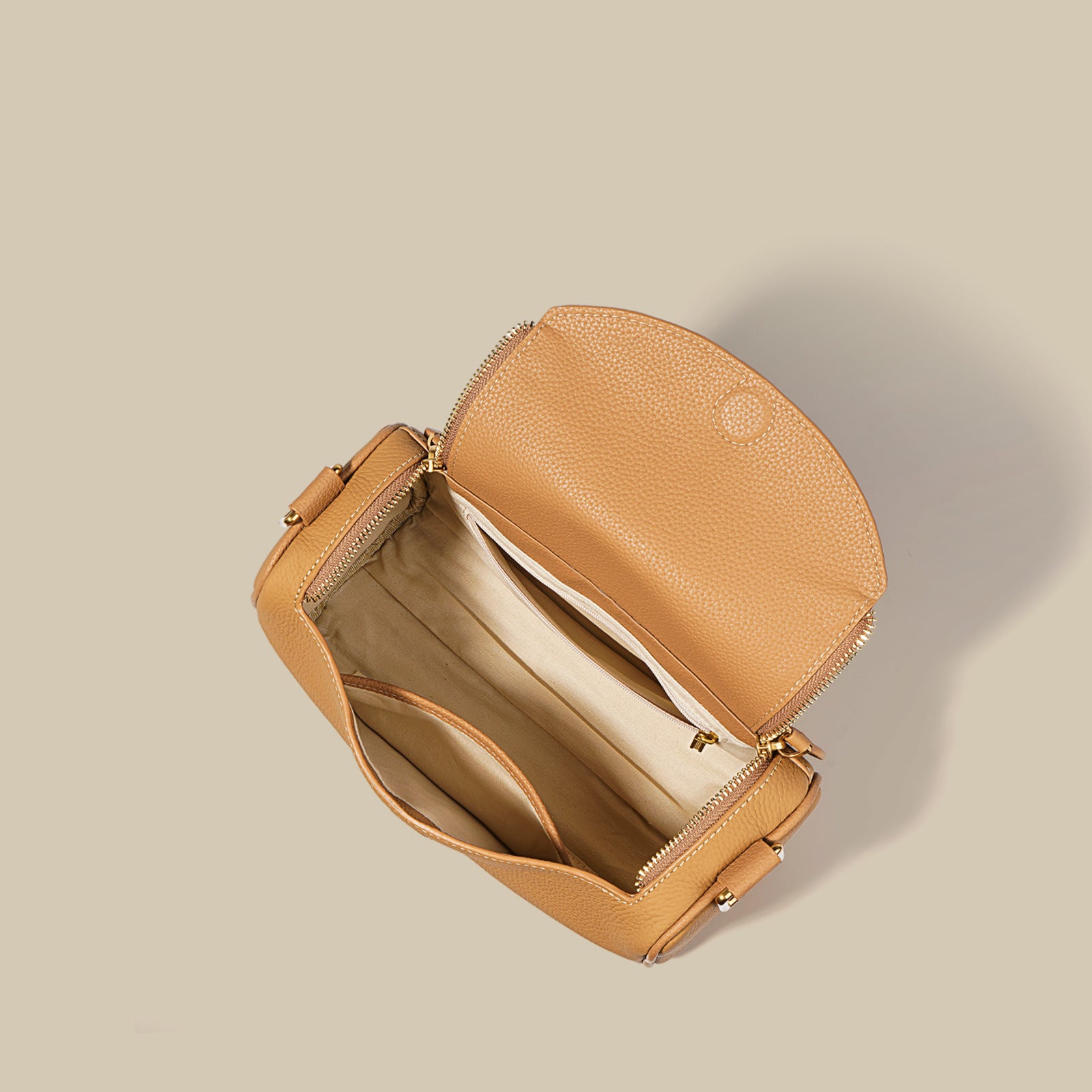 Leather Boston Shoulder Bag