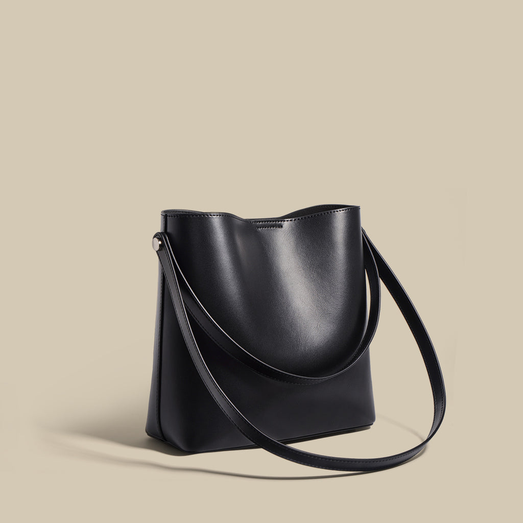 Leather Bucket Tote