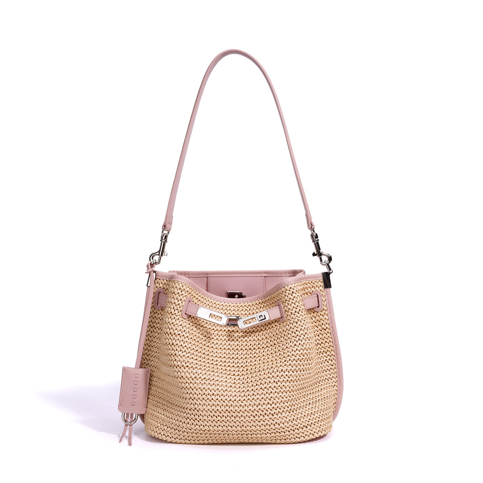 Woven Bucket Crossbody Bag