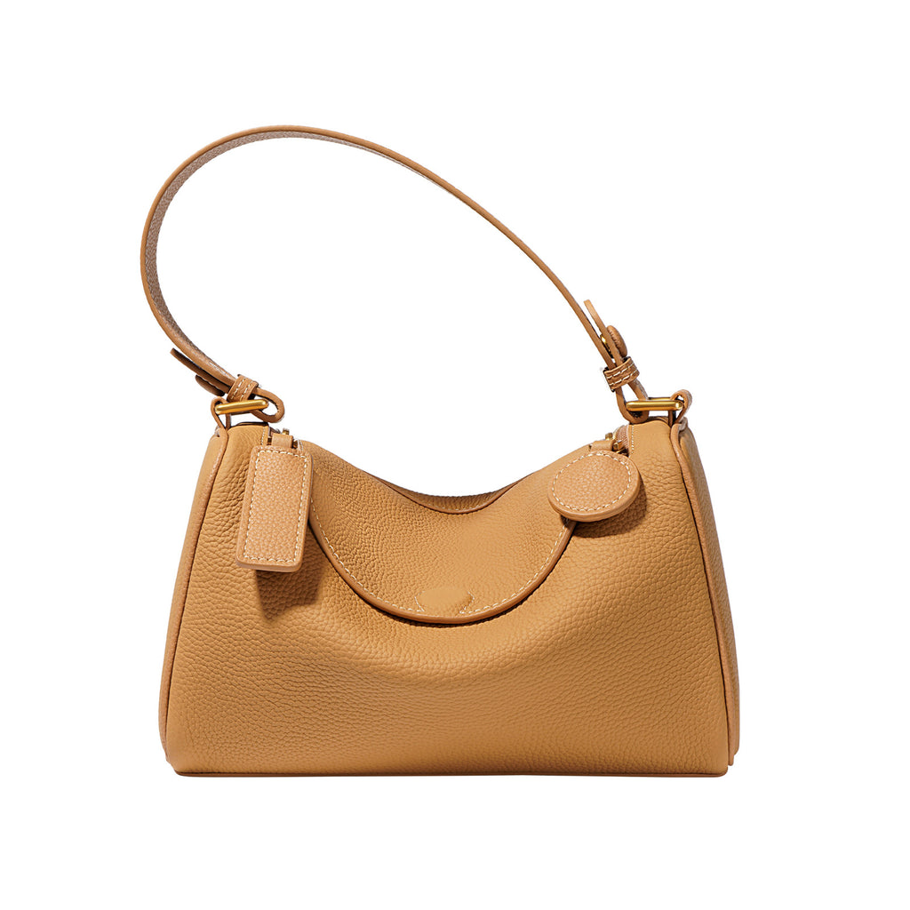 Leather Boston Shoulder Bag