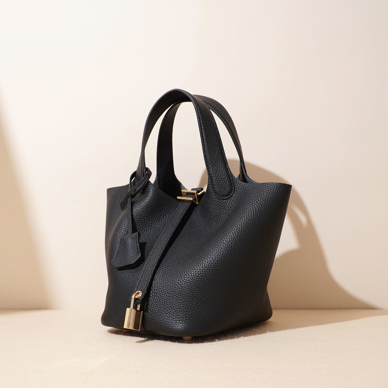 Leather Basket Bag