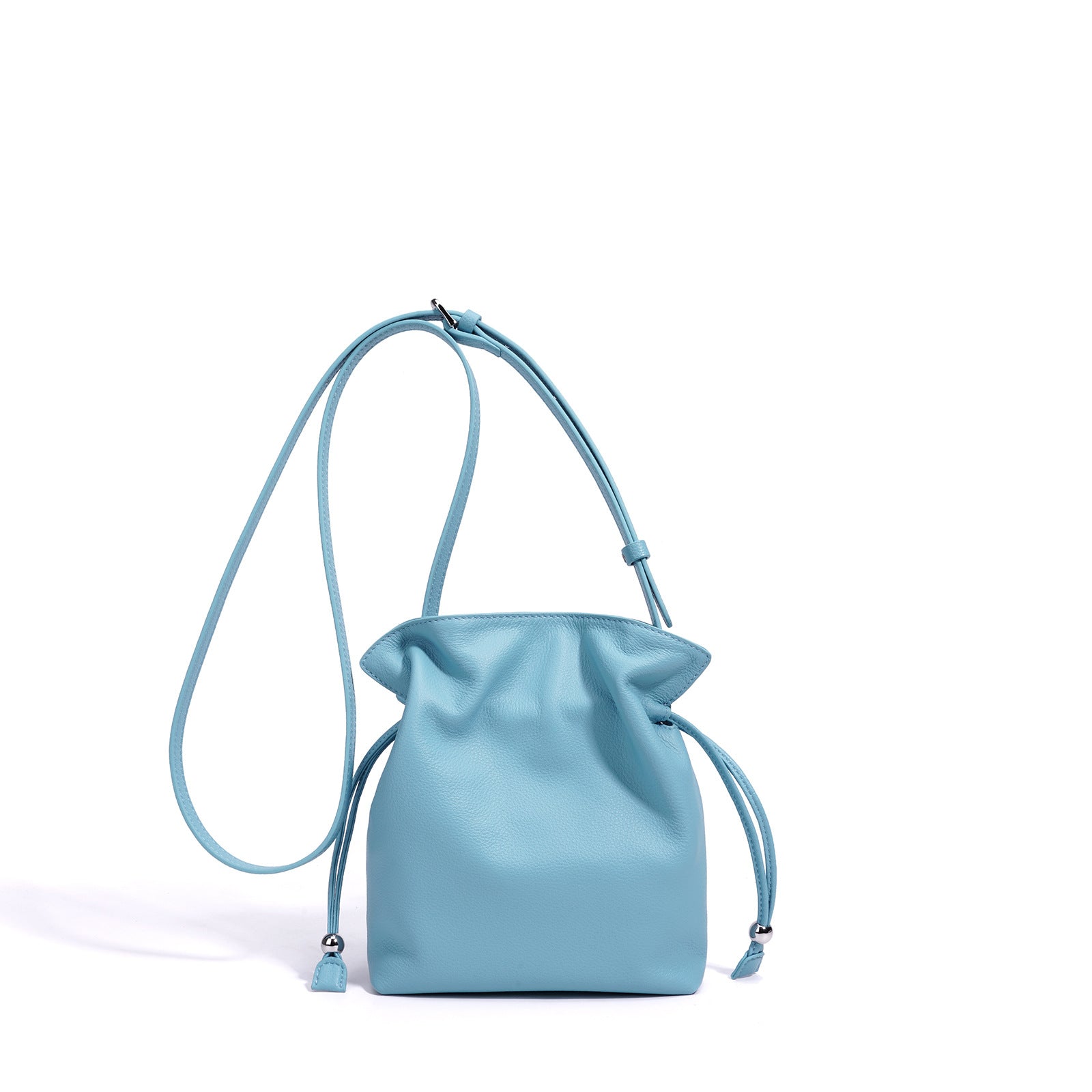 Mini Leather Bucket Bag